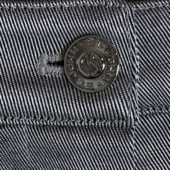 St. John Sport Marie Denim‎ Cropped Pants Stretch - Picture 7 of 10